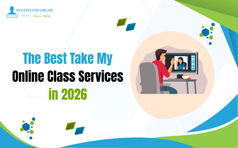 The Best Take My Online Class in 2026: Illustrated student interacting with an online tutor on a screen.