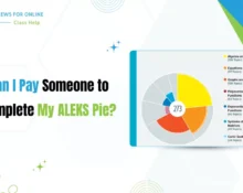 Pay Someone to Complete My ALEKS Pie with a chart displaying topics like algebra and geometry
