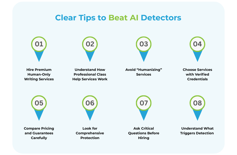 8 tips to beat AI detectors